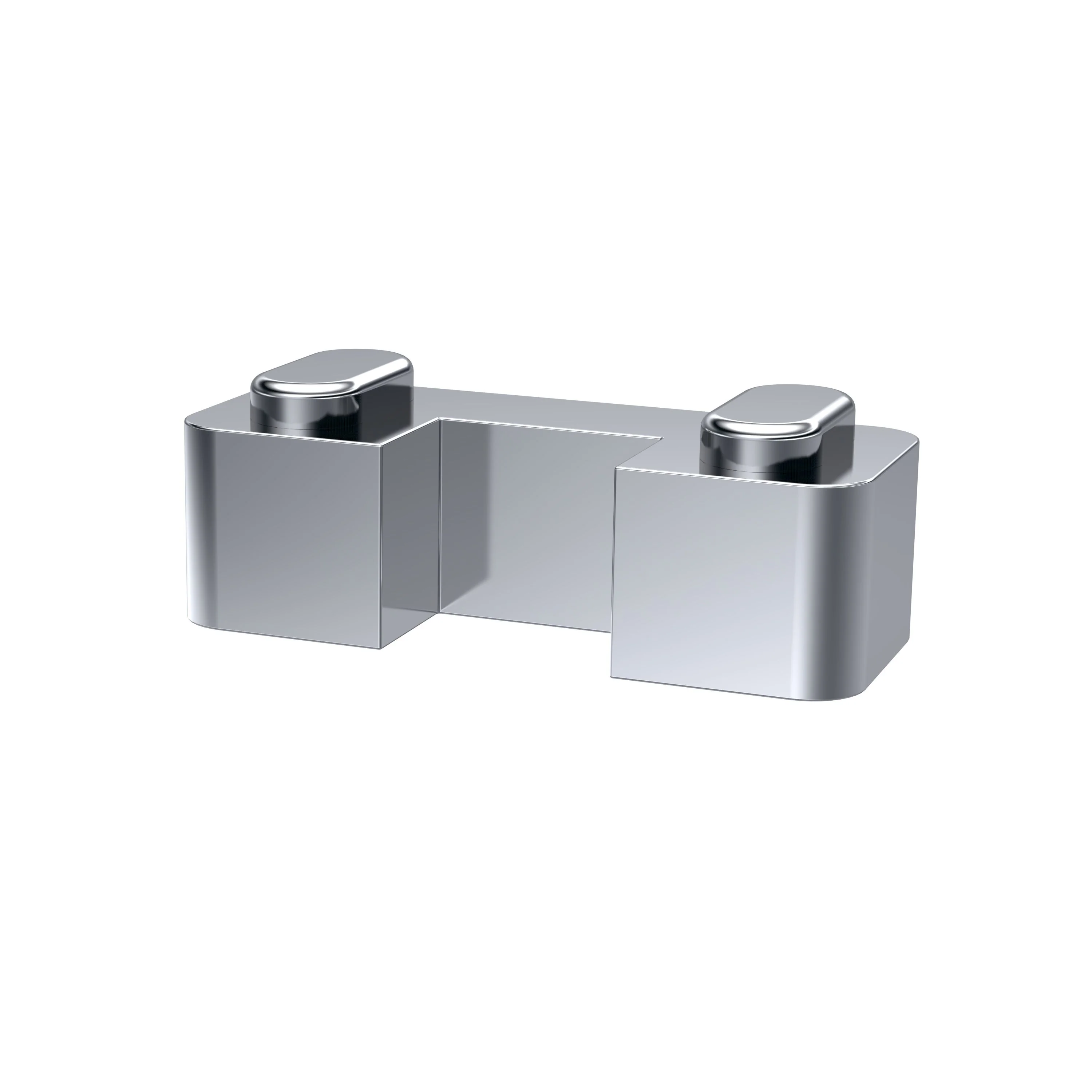 ShowerWorX Wetroom Screen Horseshoe Support Foot - Polished Chrome - Image 2