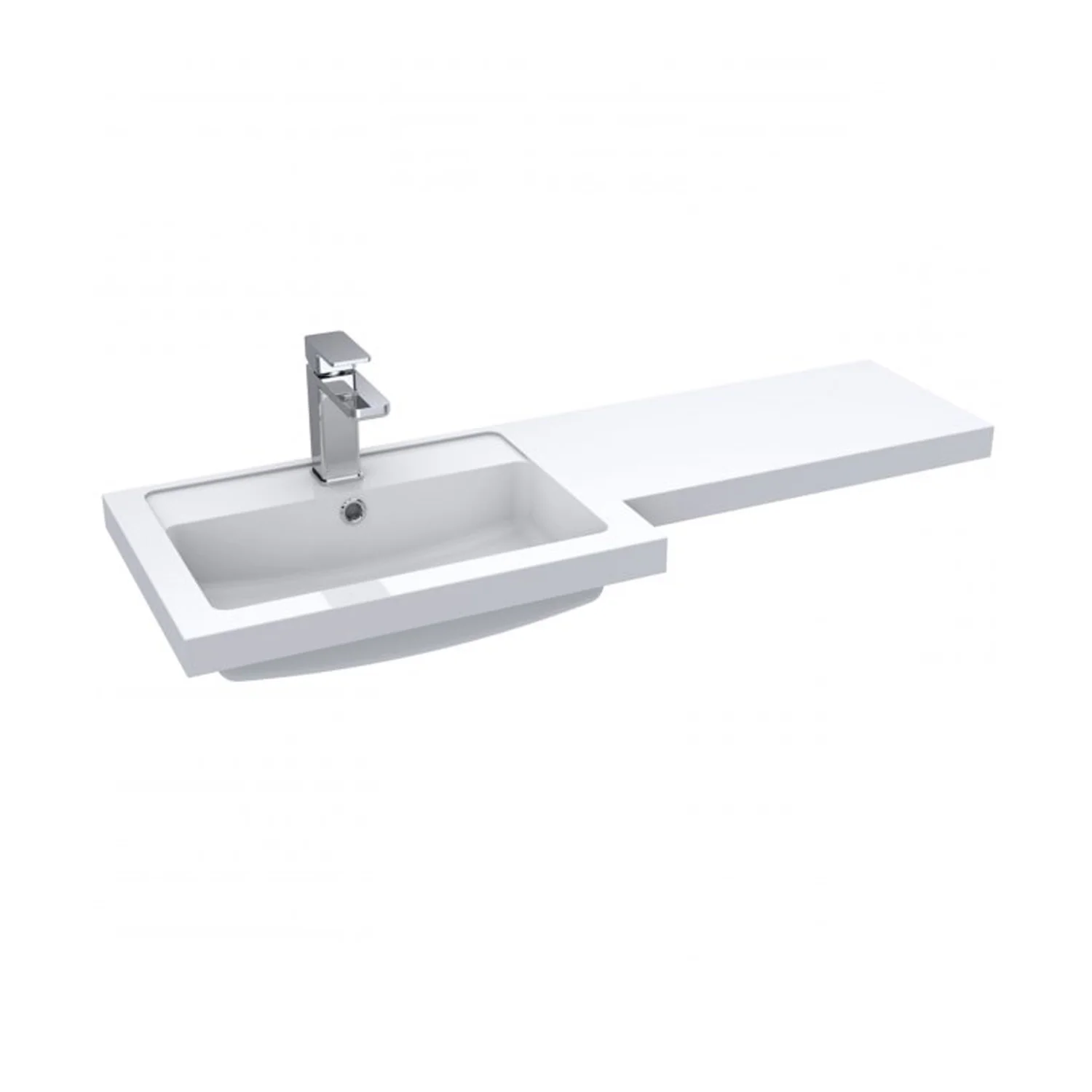 Siena 1000mm Vanity & WC Set with Round Pan - Gloss Grey - Image 6
