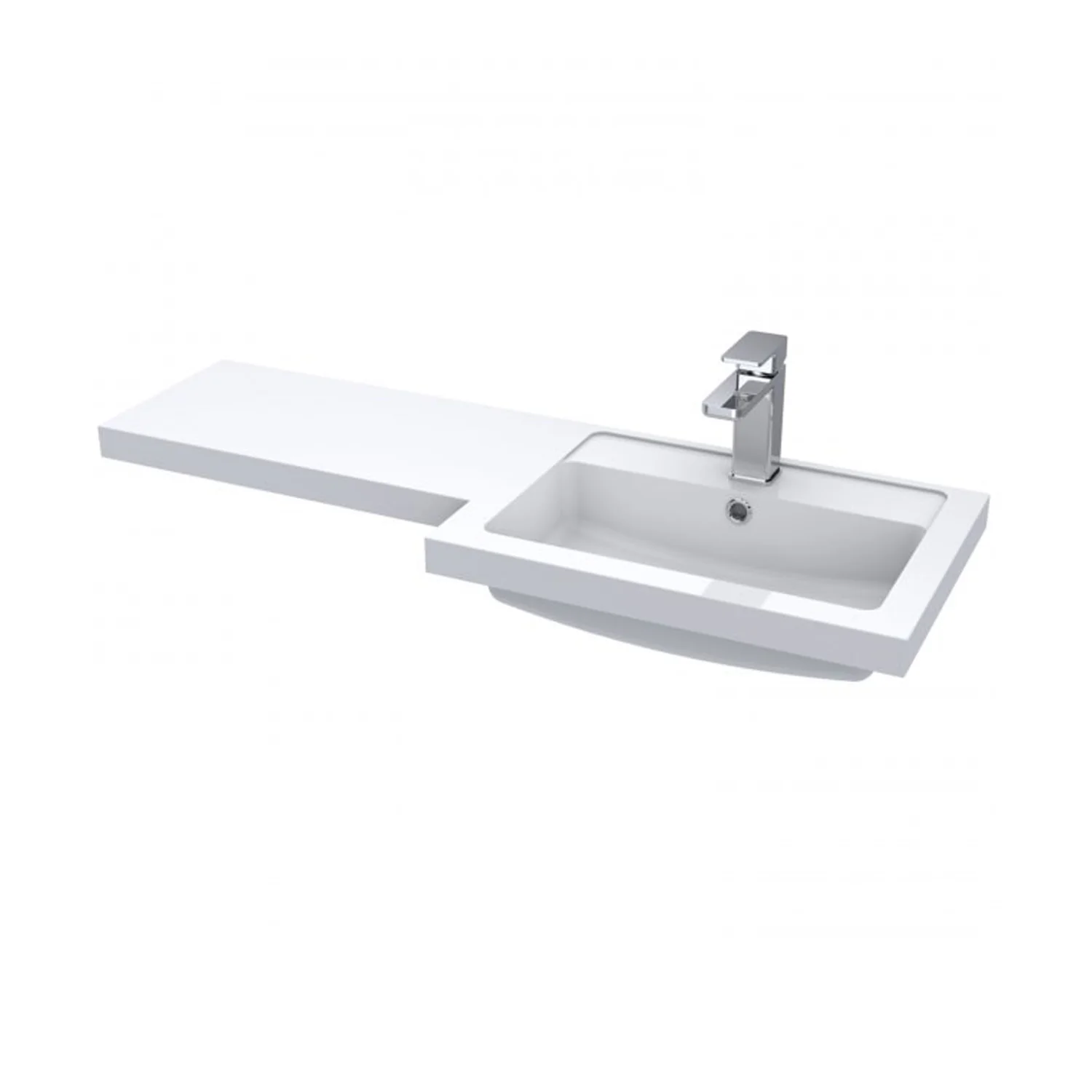 Siena 1000mm Vanity & WC Set with Round Pan - Gloss Grey - Image 7