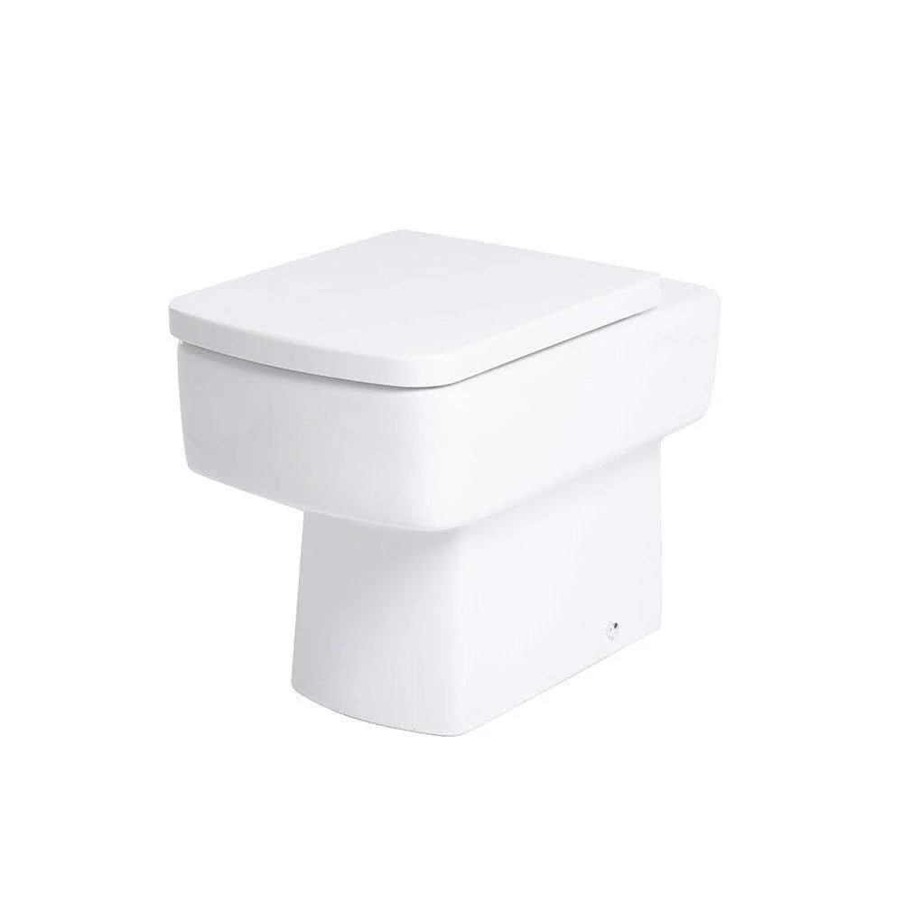 Siena 1000mm Vanity & WC Set with Square Pan - White - Image 7