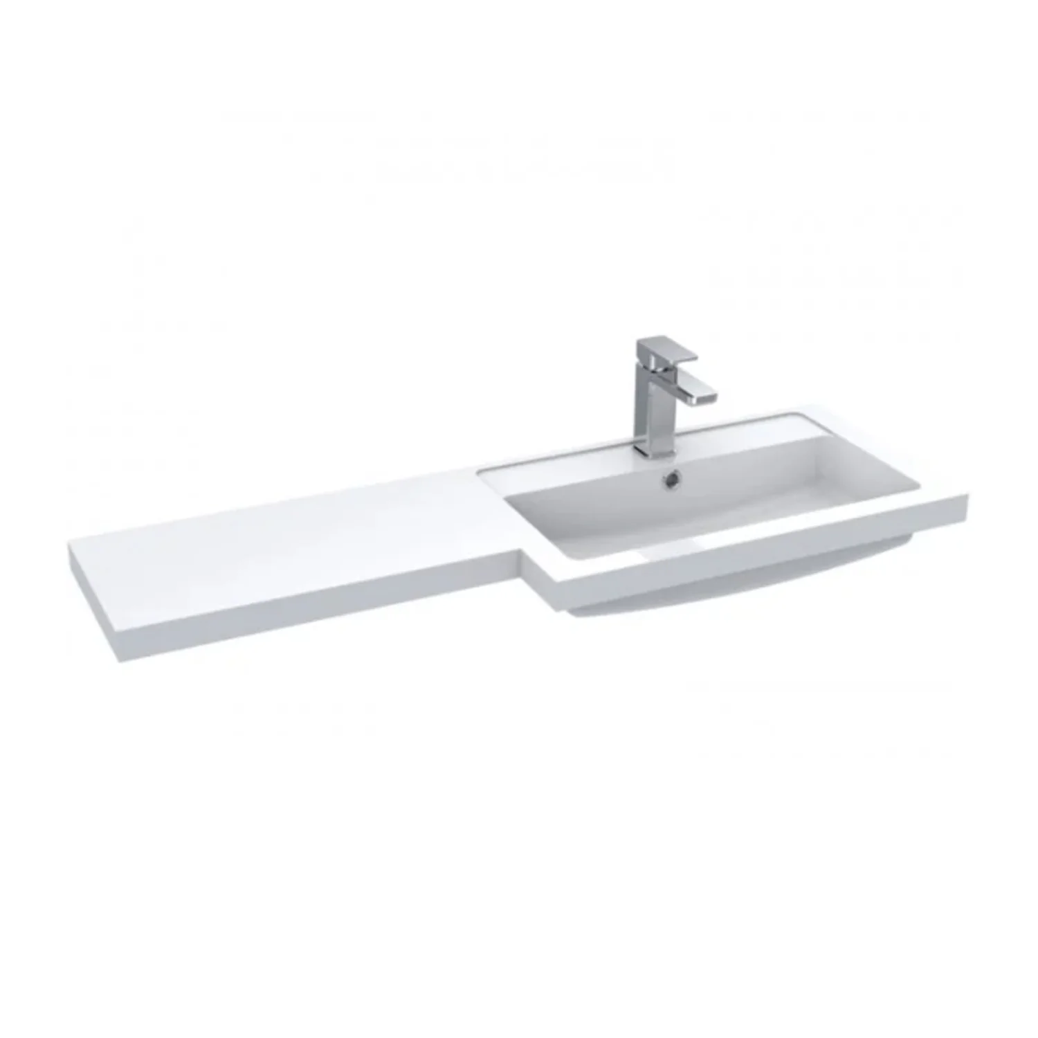 Siena 1100mm Vanity & WC Set with Piazza Pan - Gloss Grey - Image 6