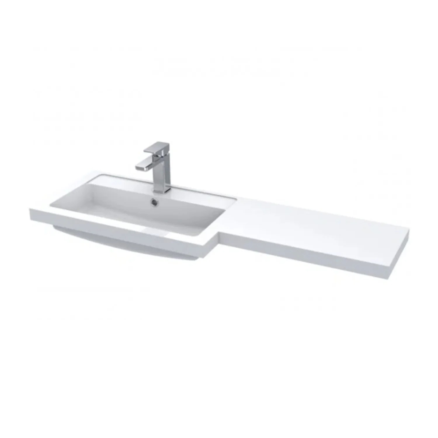 Siena 1100mm Vanity & WC Set with Piazza Pan - Gloss Grey - Image 7
