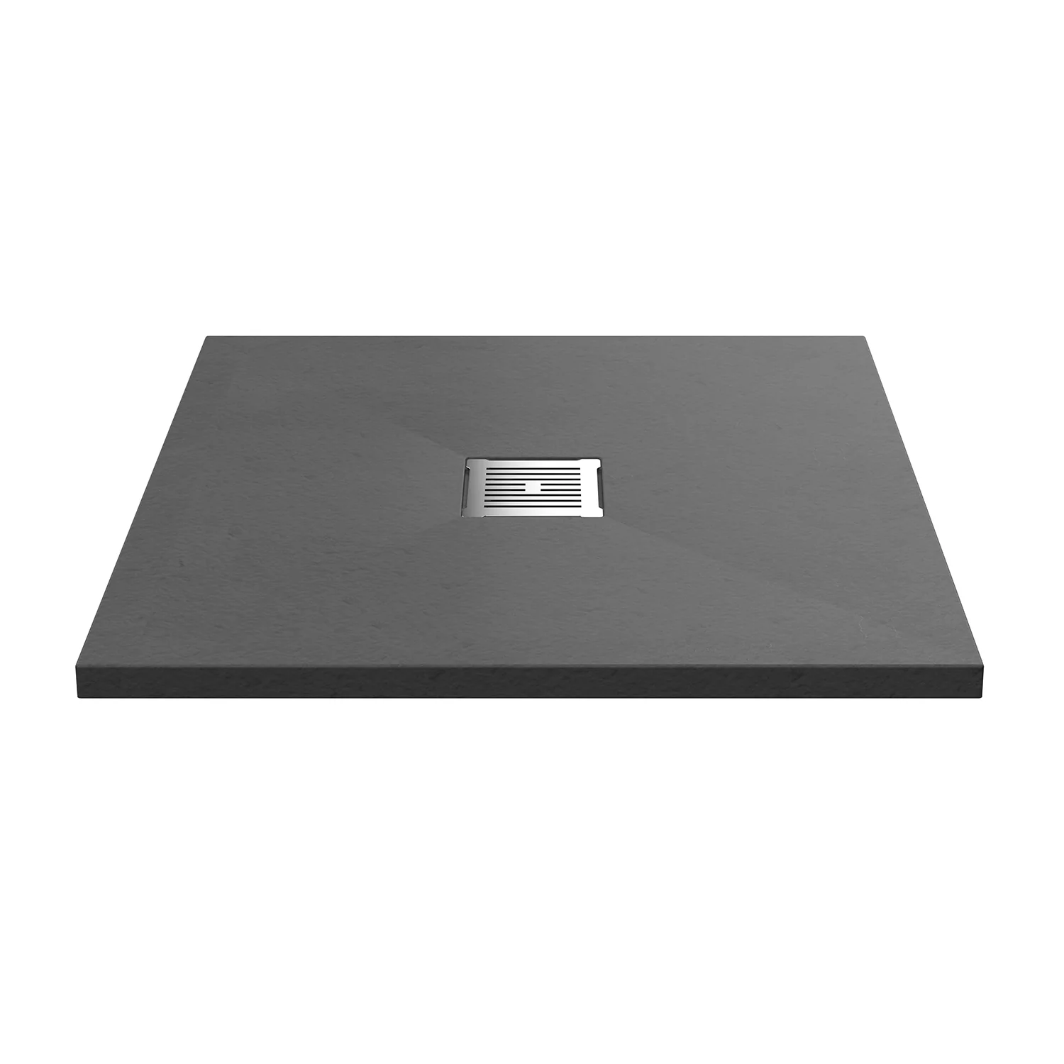 Slate Grey Slimline 800 x 800mm Square Shower Tray - Image 2
