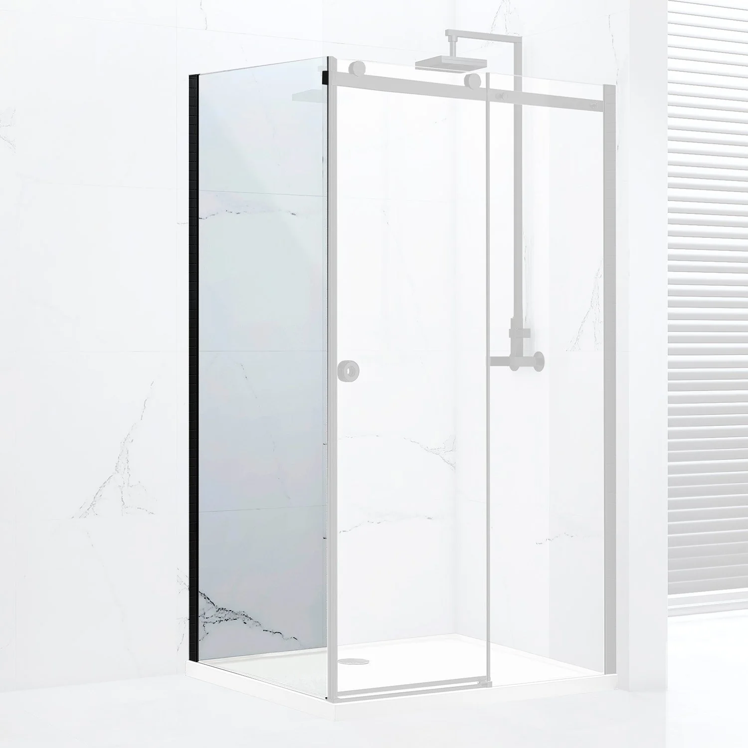 Sphere Slider Side Panel 700mm – Matt Black