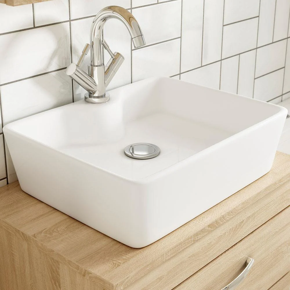 Rectangular Countertop Basin 480mm Wide