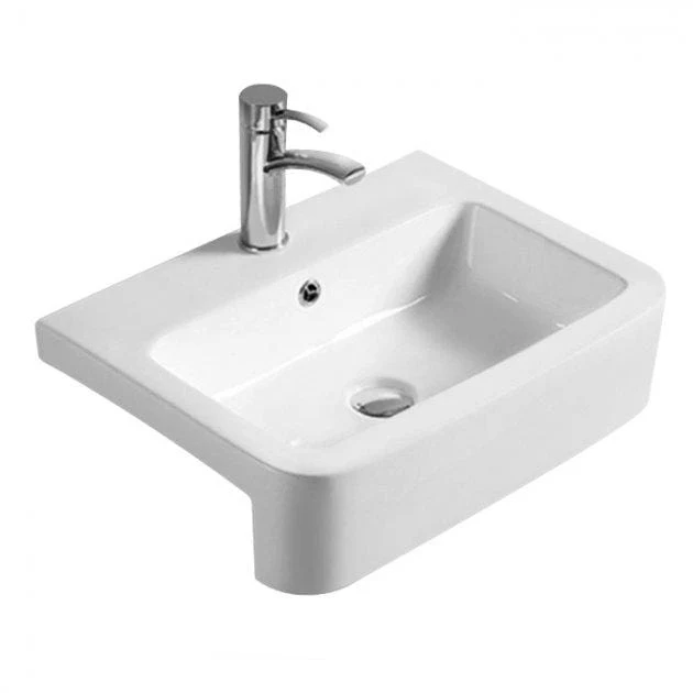 Square Semi Recessed Basin 570mm Wide - Image 3