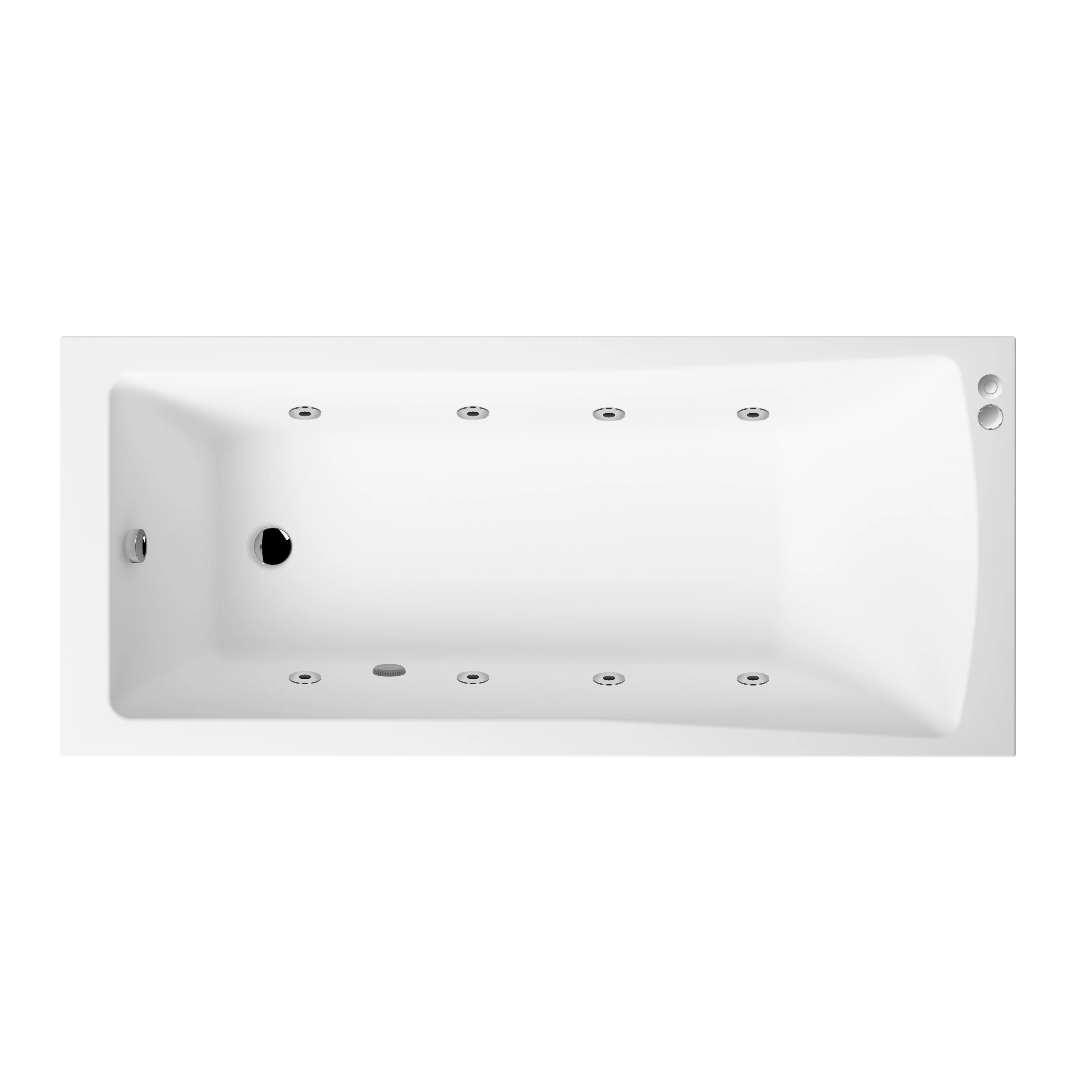 Square Single Ended Whirlpool Hydrotherapy SPA Bath 1500 x 700mm - Image 2