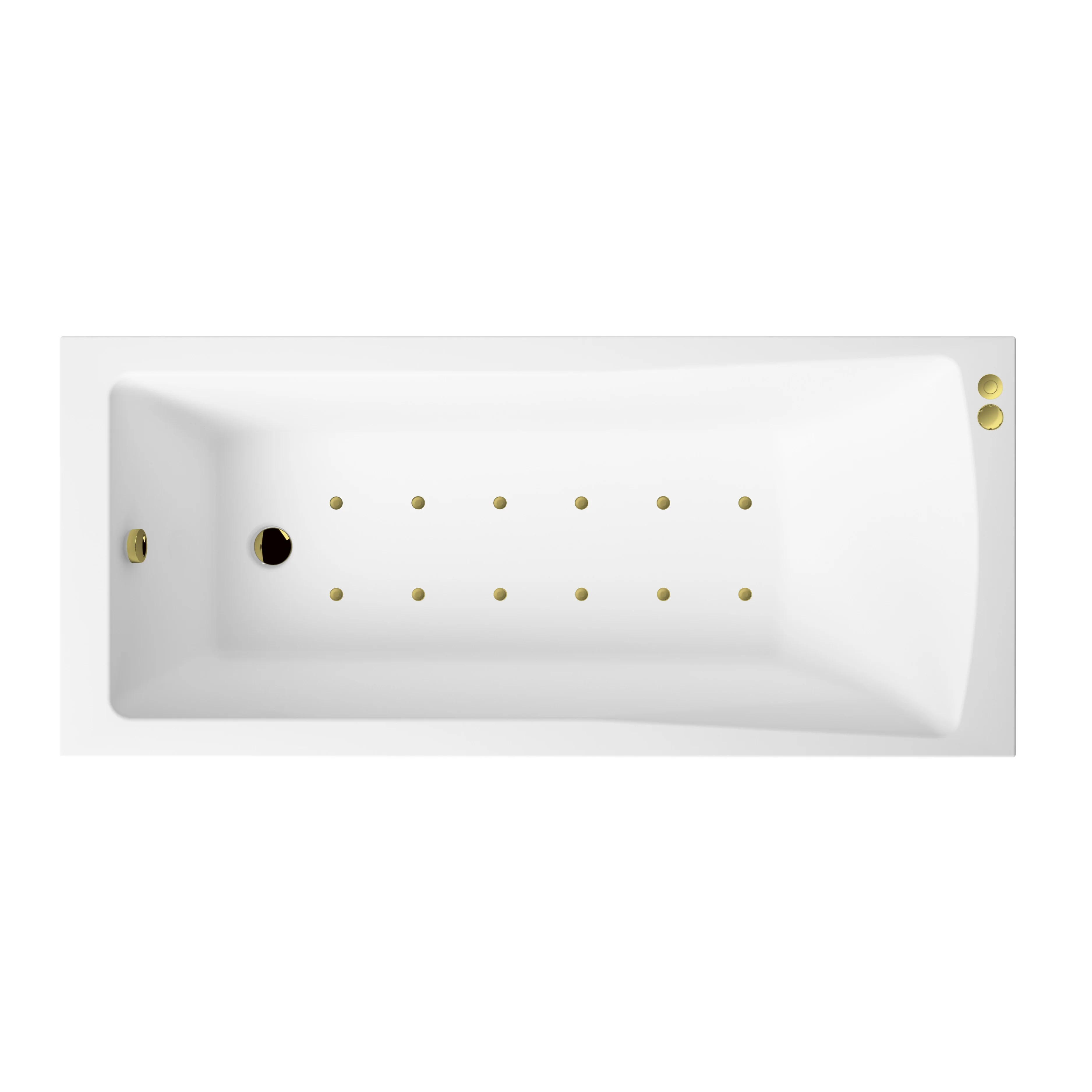 Square Single Ended Hydrotherapy Air SPA Bath - 1400 x 700mm - Image 4