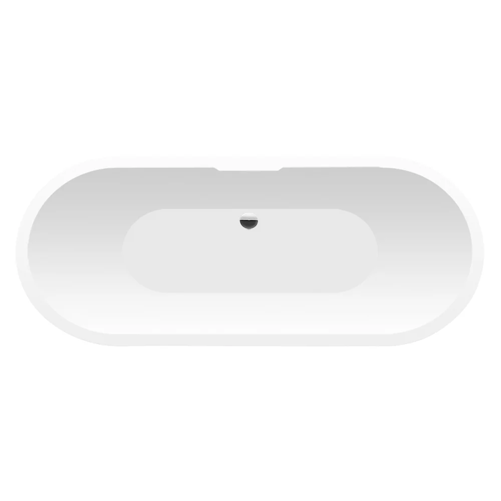 Synergy San Marlo Black Double Ended Bath 1655mm - Black - Image 2