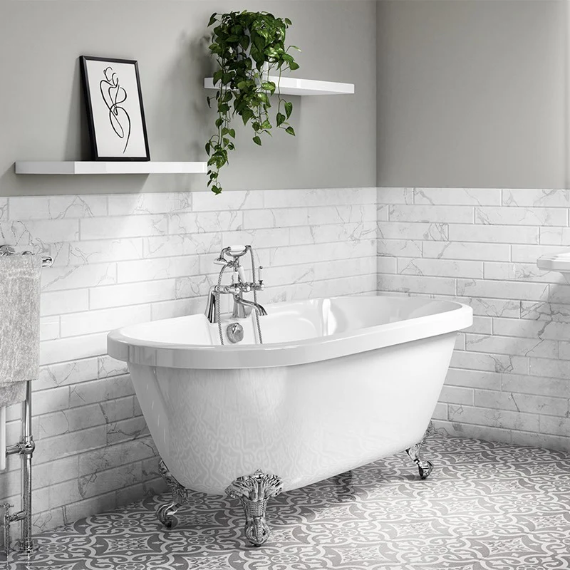 Synergy Wilmslow Traditional Double Ended Bath 1795mm - White