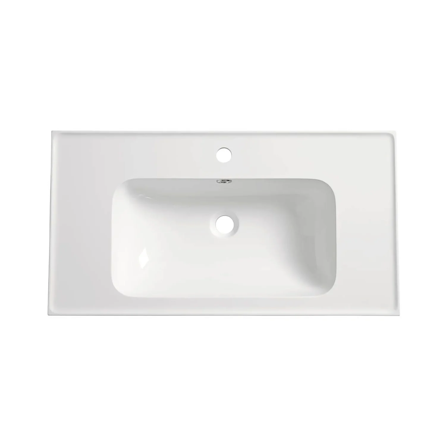 Tavistock Cadence 800mm Wall Mounted Vanity Unit & Basin - Light Grey Gloss - Image 2