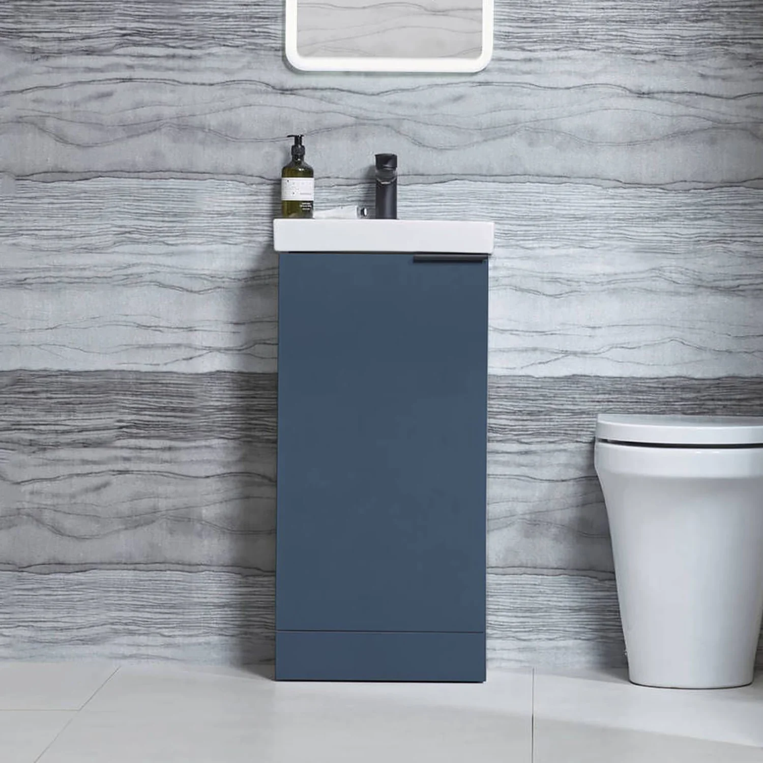 Tavistock Cadence Cloakroom Vanity Unit & Basin - Oxford Blue - Image 2