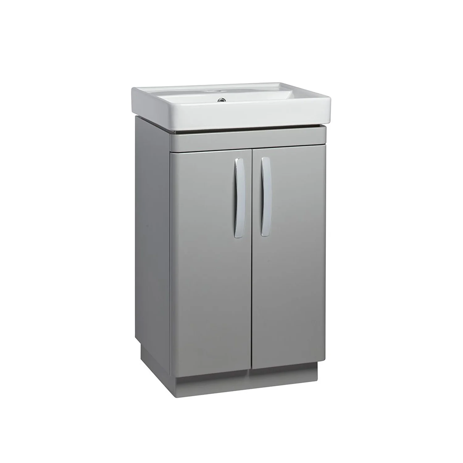 Tavistock Compass 500mm Vanity Unit & Basin - Light Grey Gloss