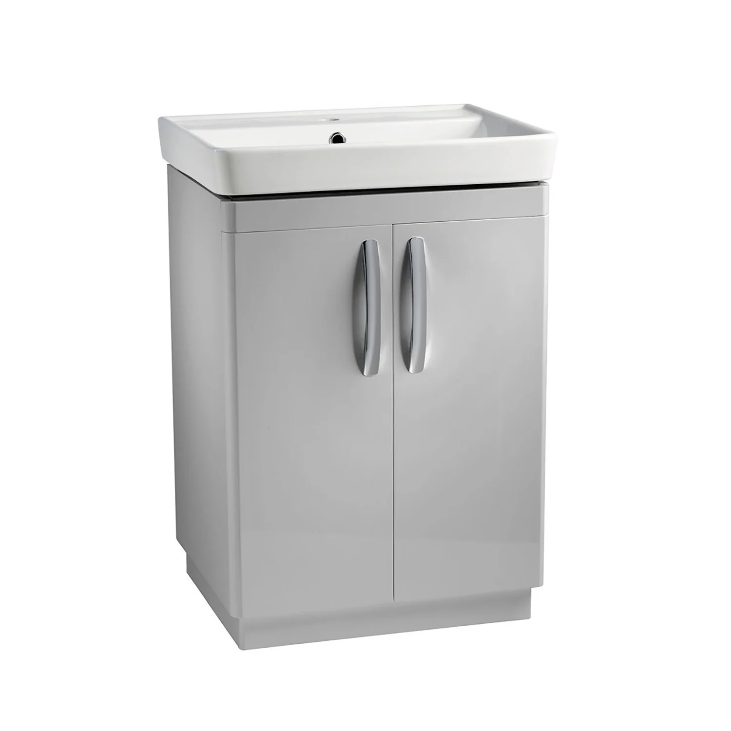 Tavistock Compass 600mm Vanity Unit & Basin - Light Grey Gloss