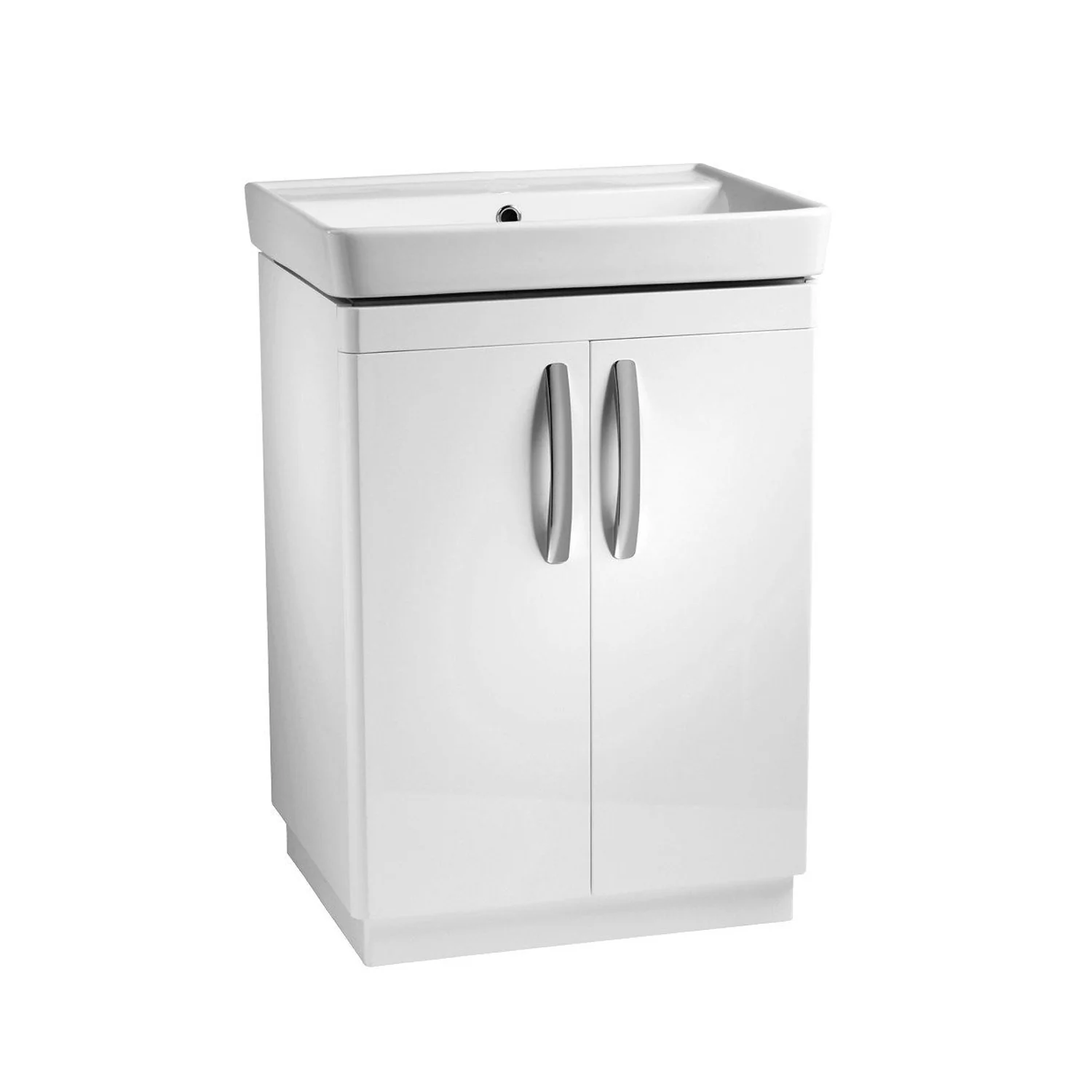 Tavistock Compass 600mm Vanity Unit & Basin - White Gloss