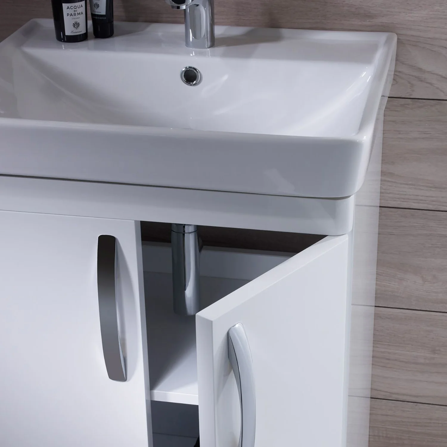 Tavistock Compass 600mm Vanity Unit & Basin - White Gloss - Image 2