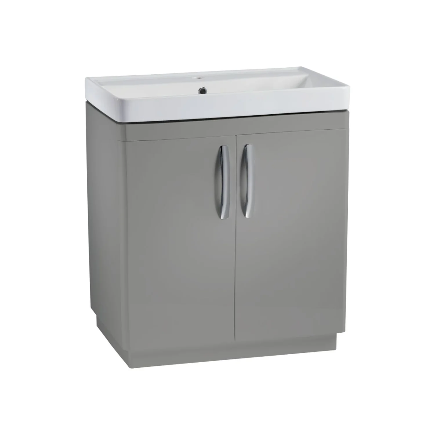 Tavistock Compass 800mm Vanity Unit & Basin - Light Grey Gloss