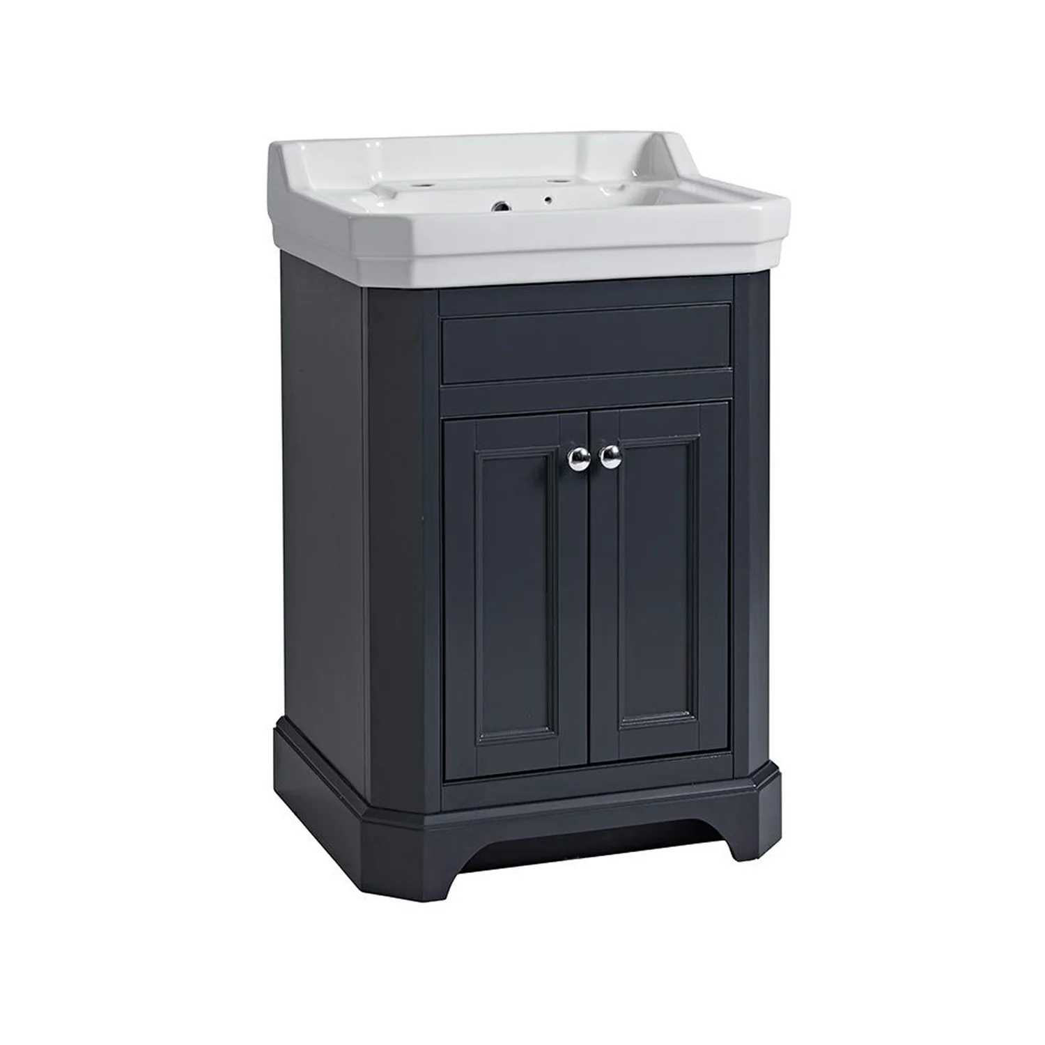 Tavistock Vitoria 600mm Vanity Unit & Basin - Dark Grey - Image 2