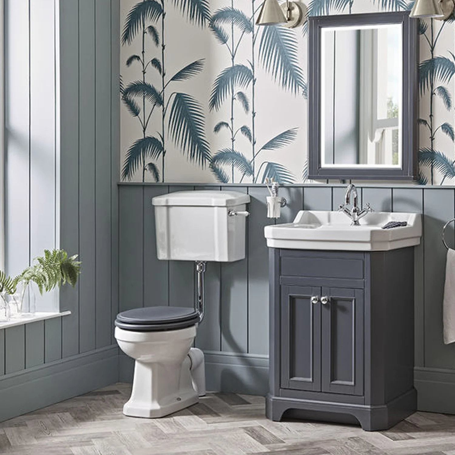 Tavistock Vitoria 600mm Vanity Unit & Basin - Dark Grey - Image 6