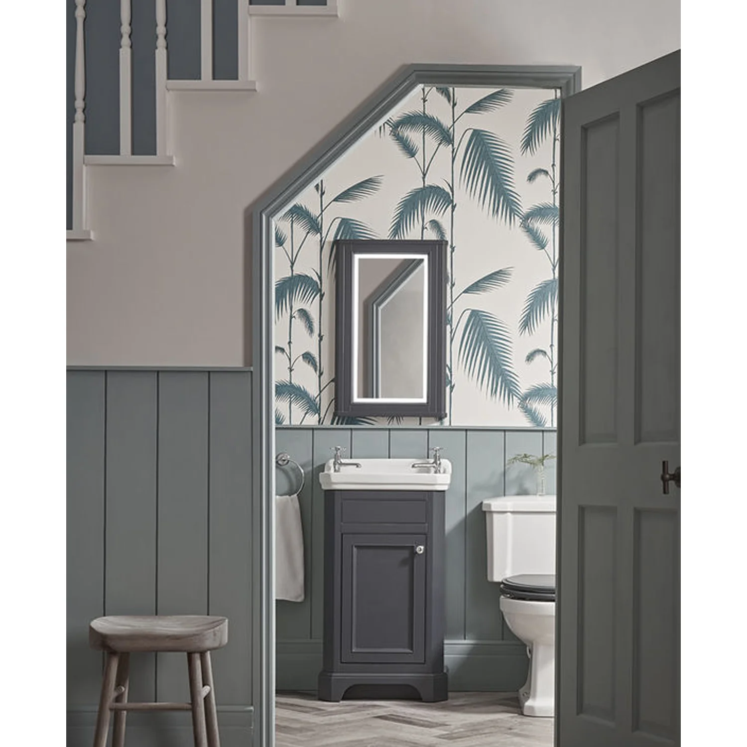 Tavistock Vitoria Cloakroom 500mm Vanity Unit & Basin - Dark Grey - Image 2