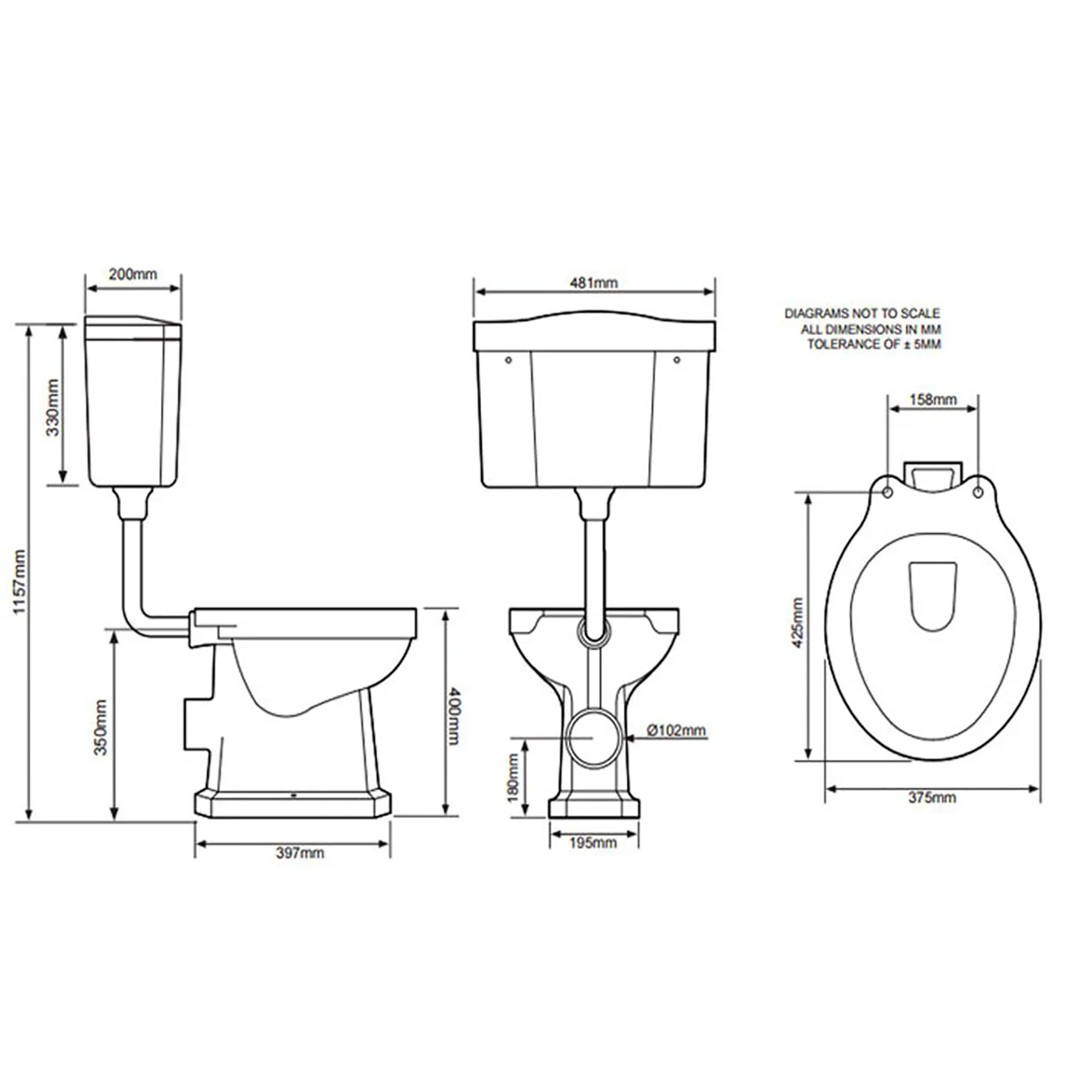 Tavistock Vitoria Low Level Toilet - Image 10