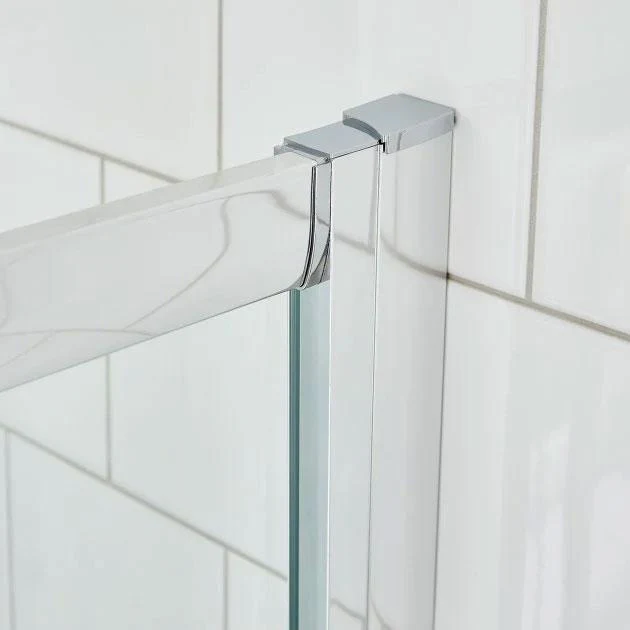 Teramo 6mm Glass 800 x 800 2-Door Quadrant Shower Enclosure with Stone Tray Pack - Image 4