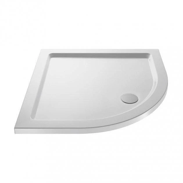 Teramo 6mm Glass 800 x 800 2-Door Quadrant Shower Enclosure with Stone Tray Pack - Image 6