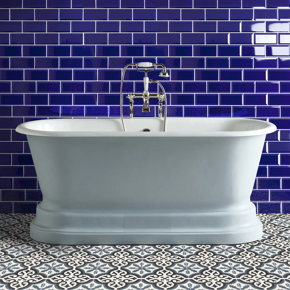 Tetra Black/Blue Matt Porcelain Square Tile - Image 6