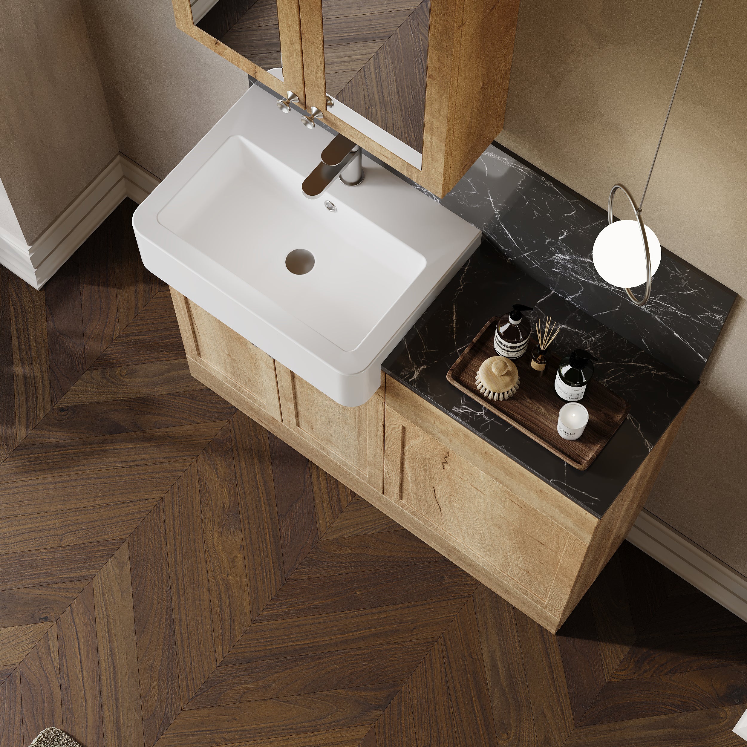Thaxton Door WC Combination Pack - Autumn Oak - Image 4