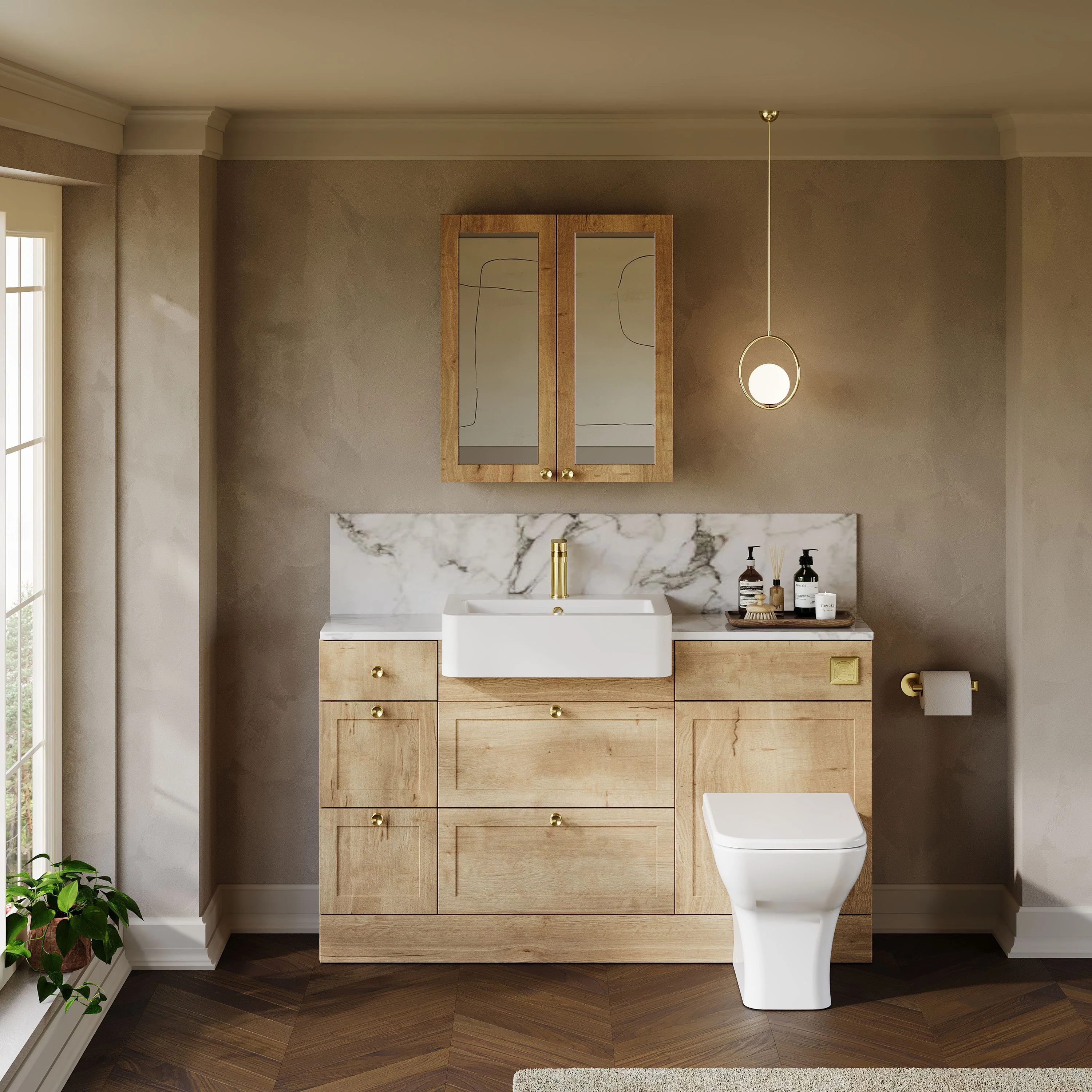 Thaxton Drawer Integrated Combination Pack - Autumn Oak