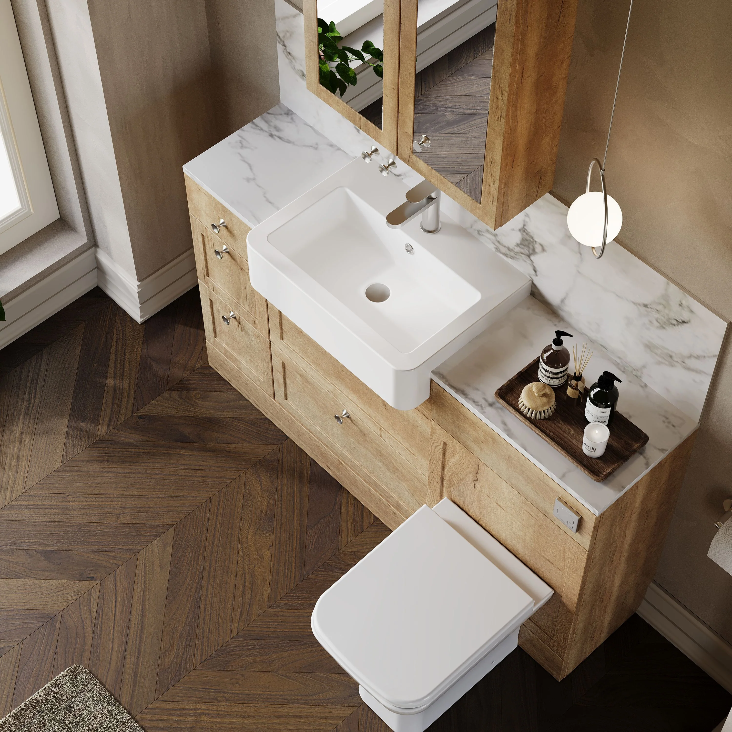 Thaxton Drawer Integrated Combination Pack - Autumn Oak - Image 5