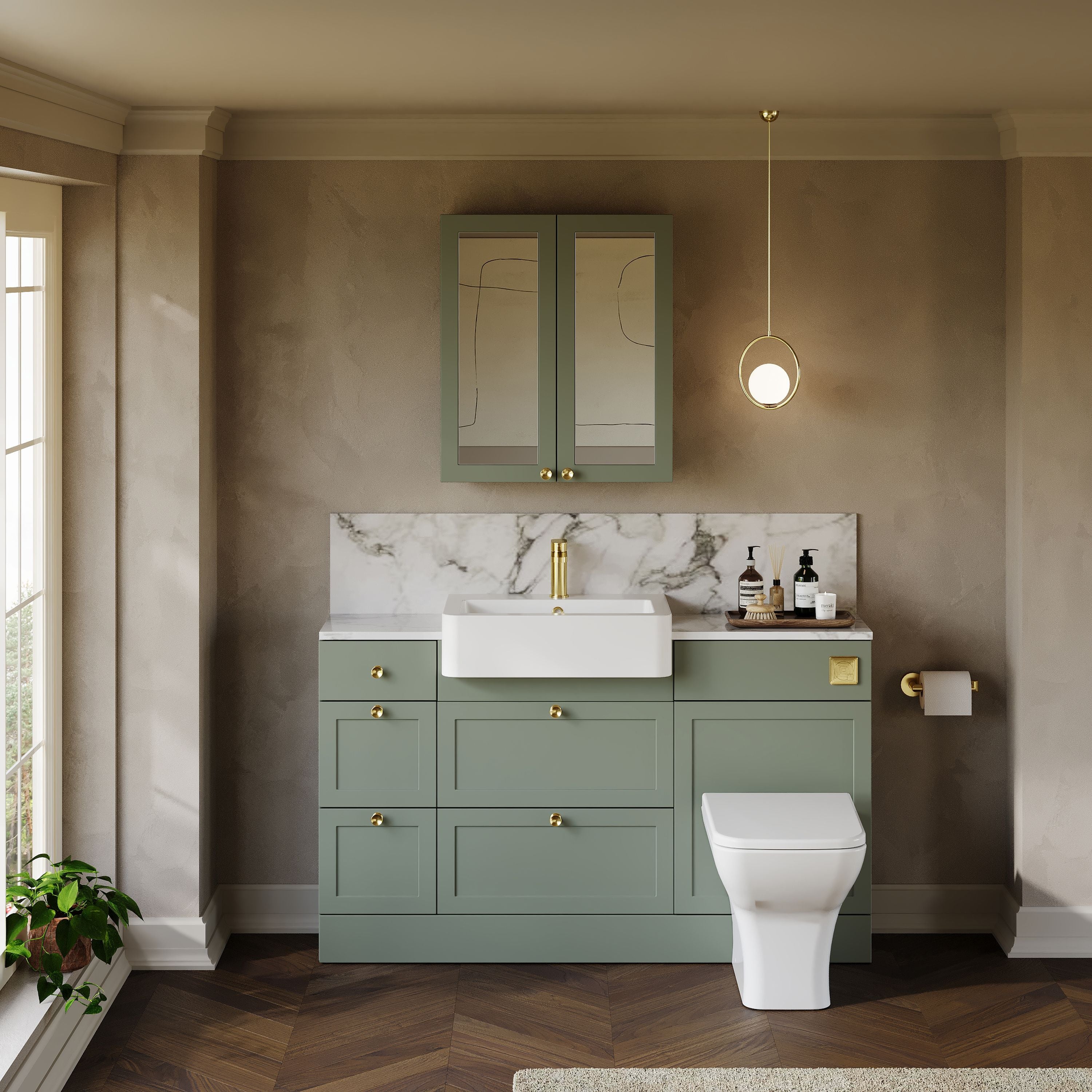 Thaxton Drawer Integrated Combination Pack - Fern Green