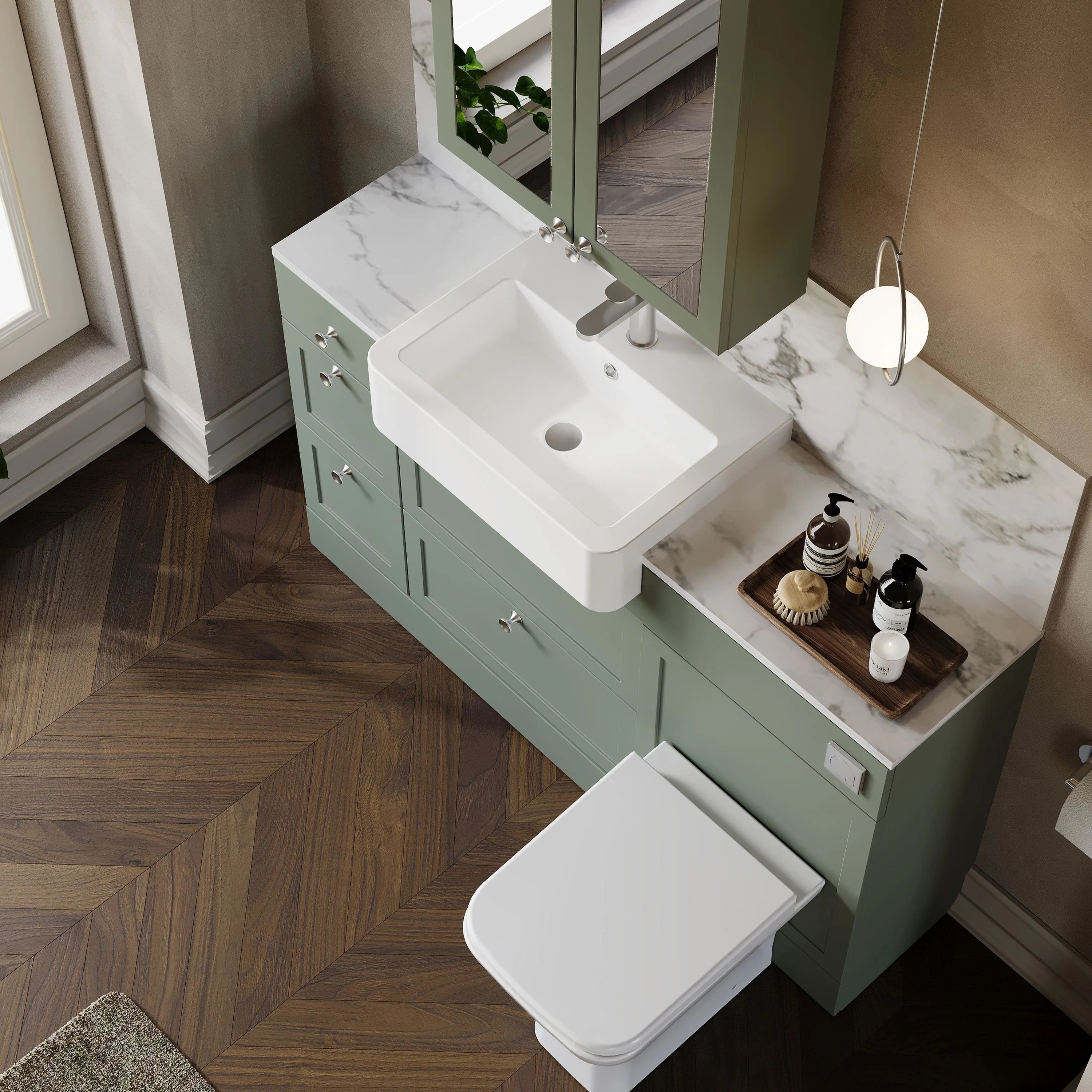 Thaxton Drawer Integrated Combination Pack - Fern Green - Image 2