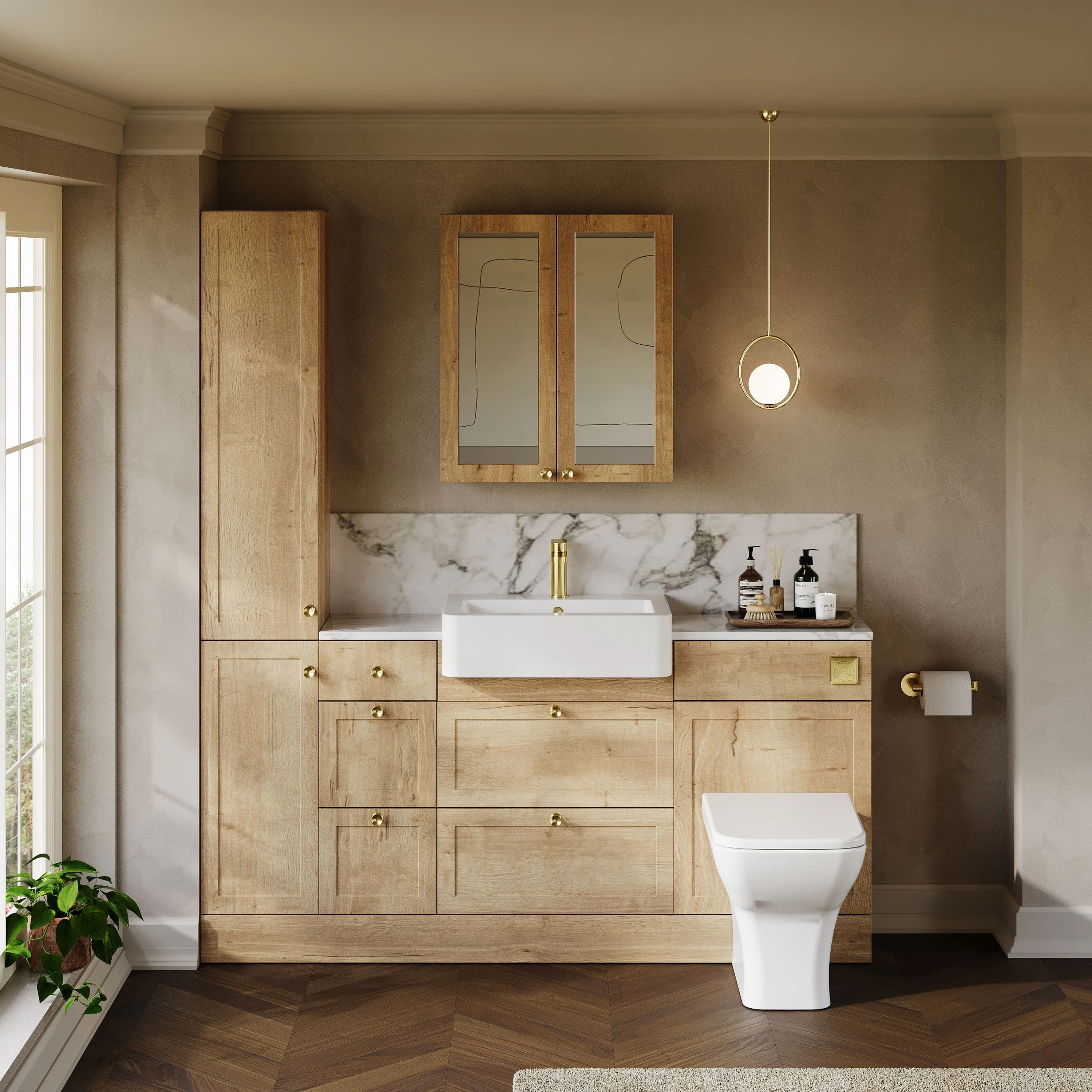 Thaxton Drawer Premier Storage Combination Pack - Autumn Oak