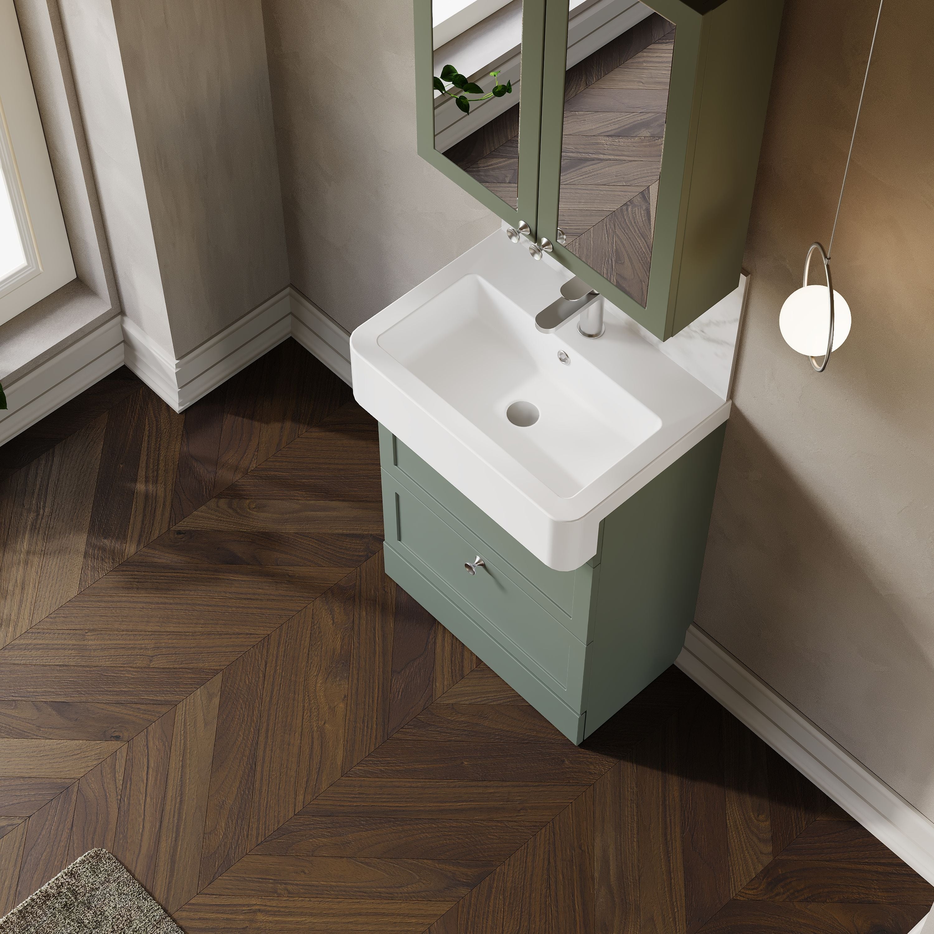 Thaxton Drawer WC Combination Pack - Fern Green - Image 6