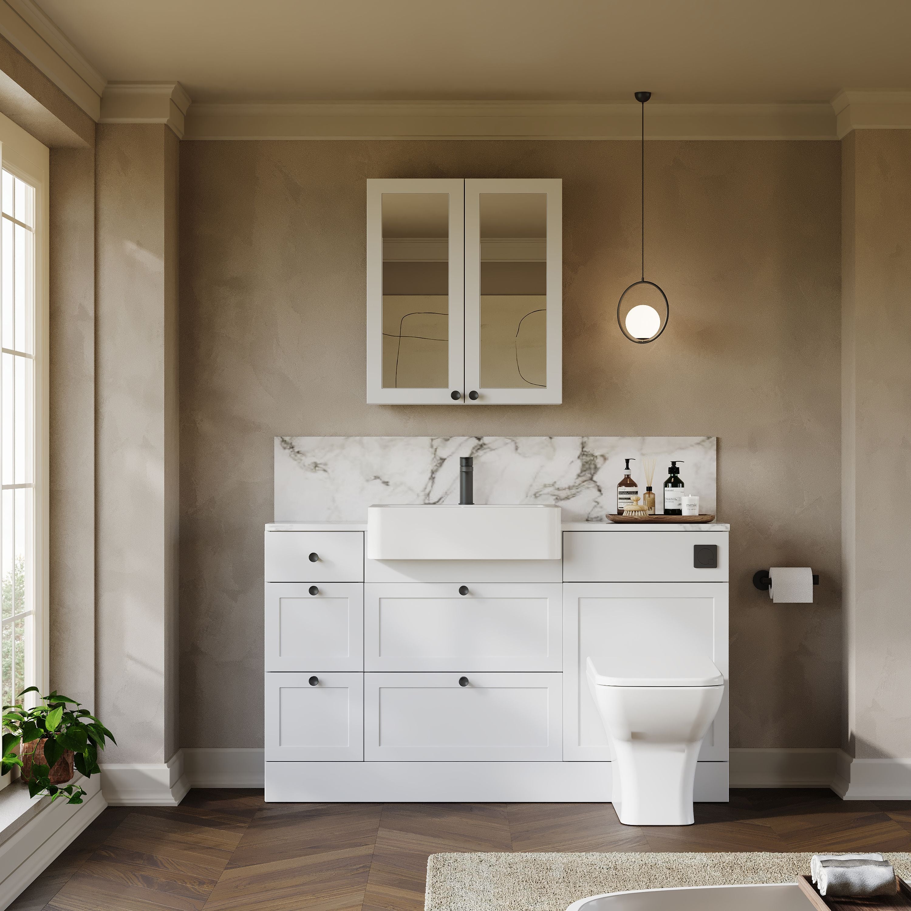 Thaxton Drawer Integrated Combination Pack - Matt White - Image 4