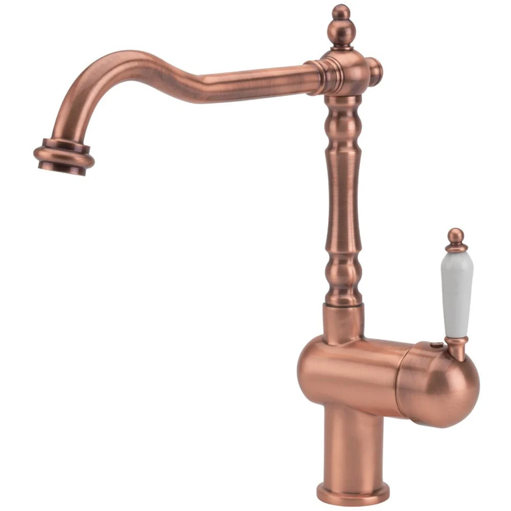 Tre Mercati Little Venice Copper Traditional Single Lever Mono Sink Mixer Tap