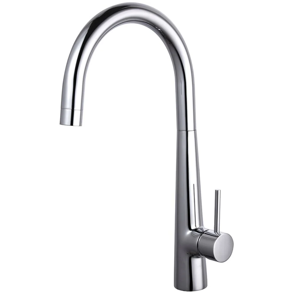 Tre Mercati Sora Chrome Modern Deck Mounted Mono Sink Mixer Tap