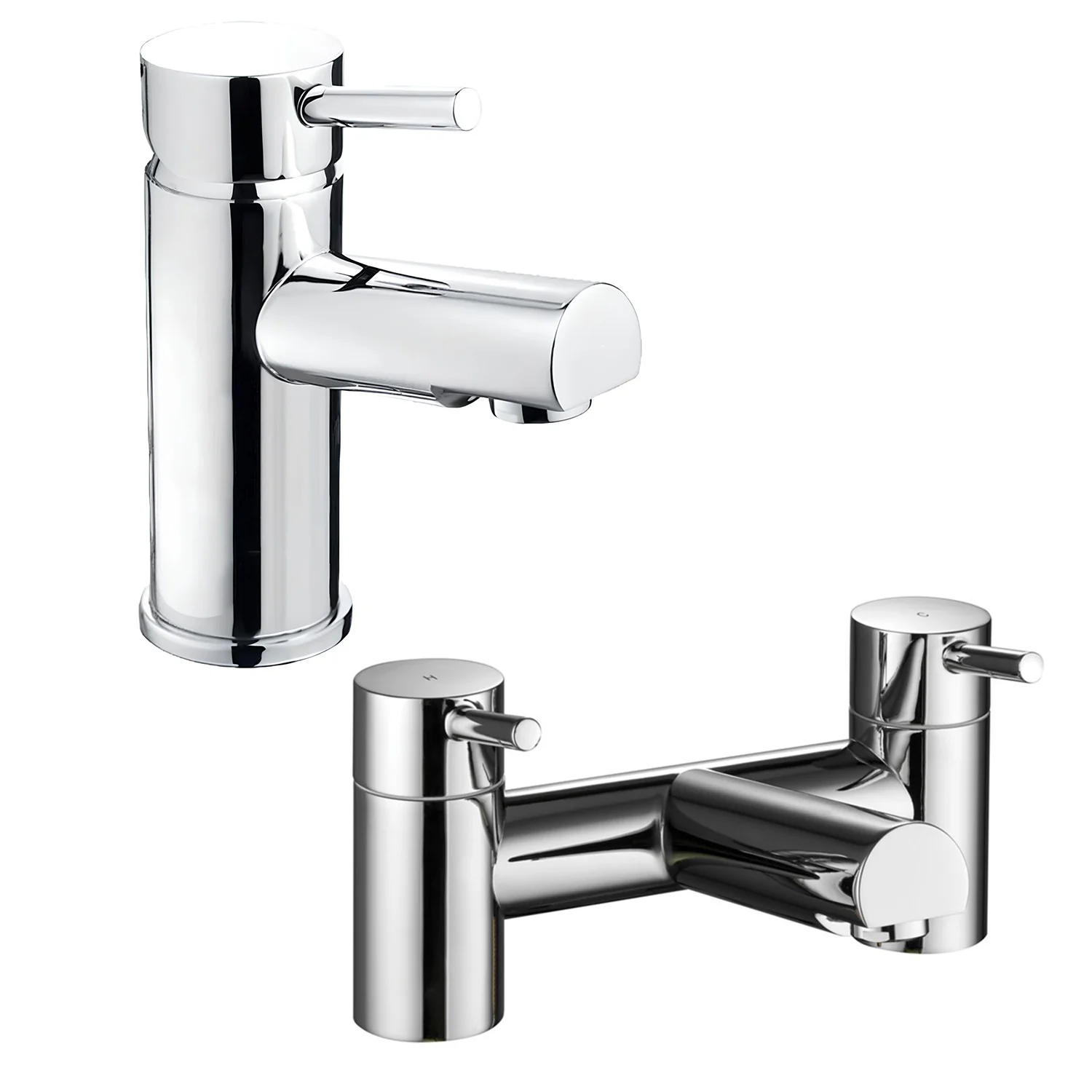 Trisen mono Basin Mixer with Harrow Bath Filler Pack- Chrome