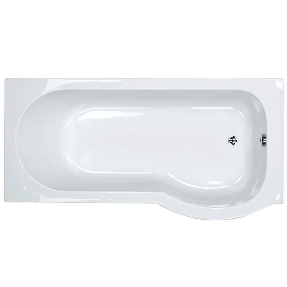 Trojan Zeya P Shape Shower Bath 1600 x 750/850 Premier Finish - Right - Image 2