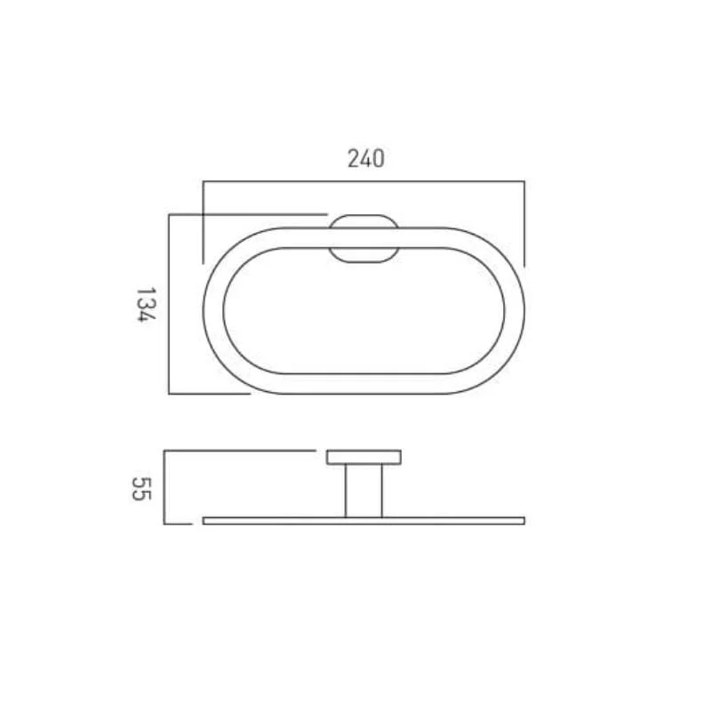 Vado Life Wall Mounted Towel Ring - Image 2
