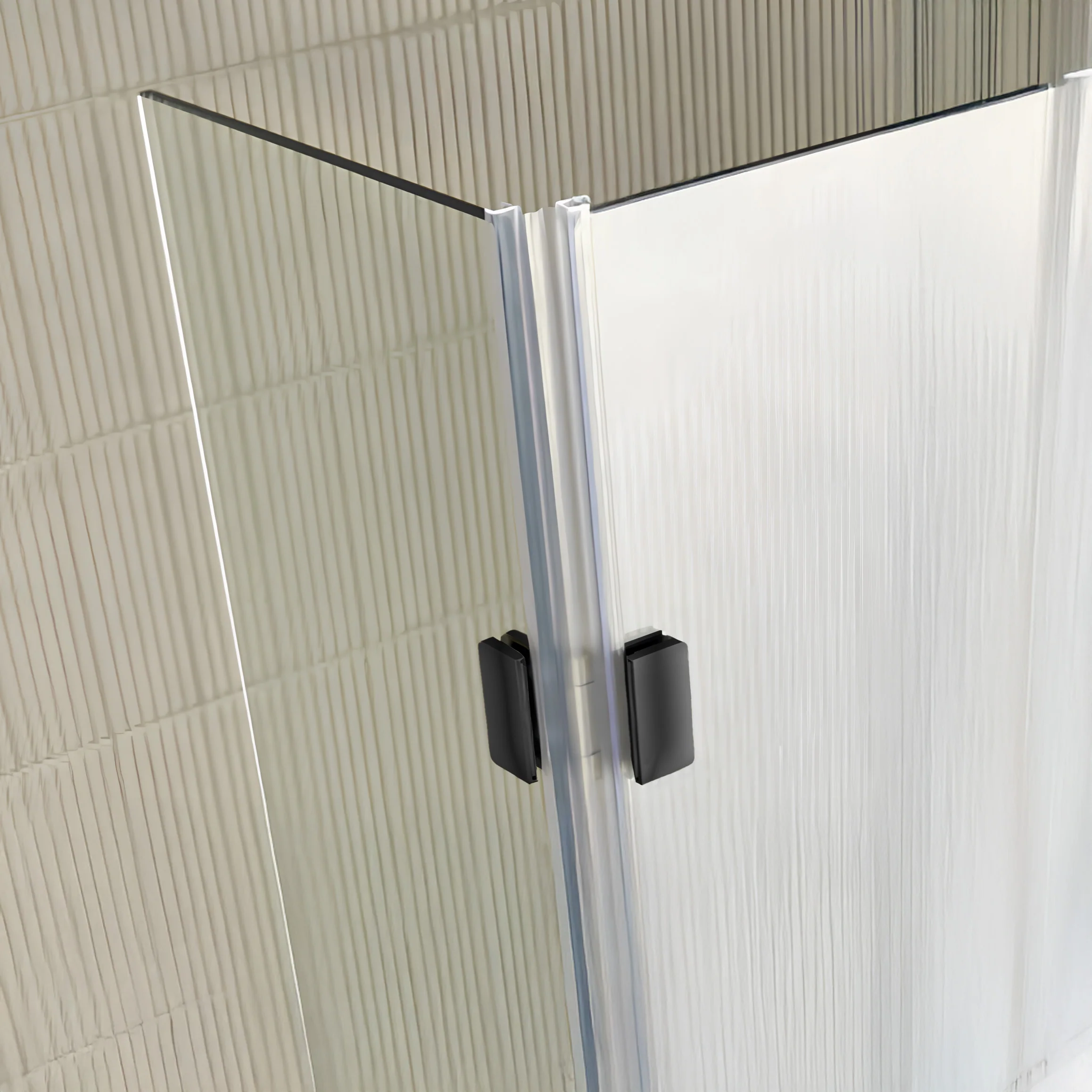 Verto 1950 x 400mm Hinged Flipper Panel - Black
