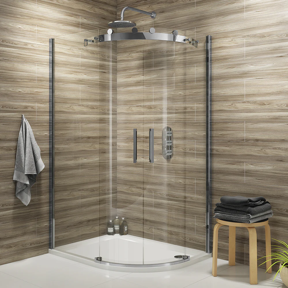 Vodas 8 Frameless Offset Quad Enclosure - 900 x 1200