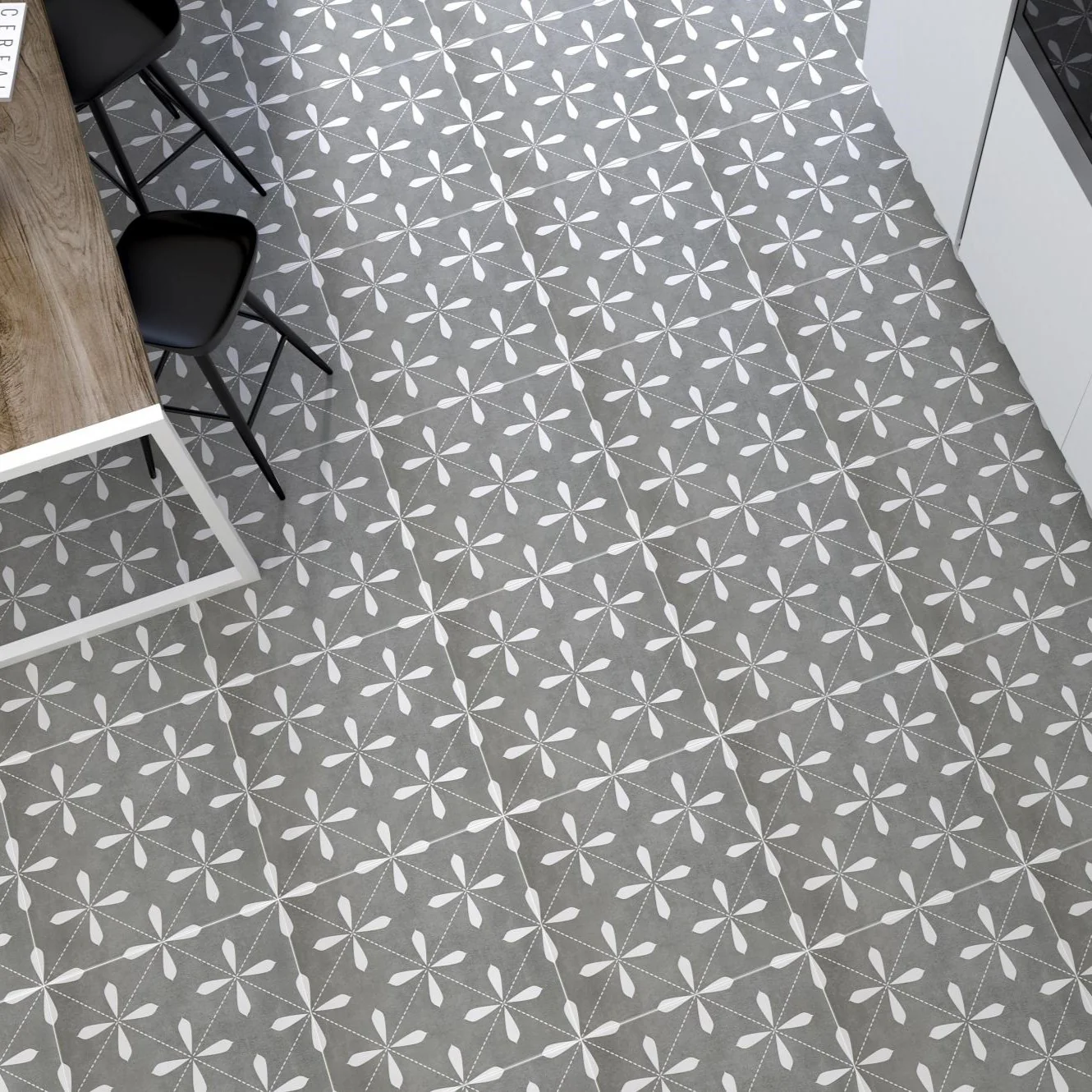 Wallis Coal Square Porcelain Tile